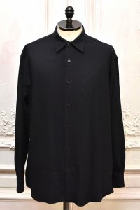 A.PRESSE　" Wool Regular Collar Shirt "　col.Navy