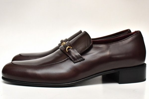 画像1: HUSBANDS　" Strap Loafers - Italian Lambskin "　col.Burgundy