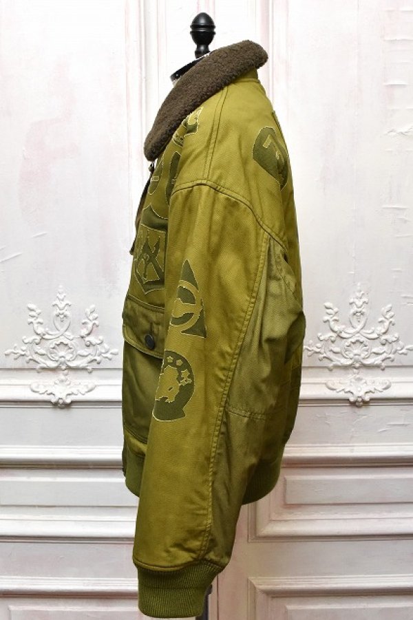画像4: HANS　" Uneven dye bonding flight Jacket "　col.Khaki