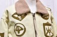 画像2: HANS　" Uneven dye bonding flight Jacket "　col.Ivory (2)