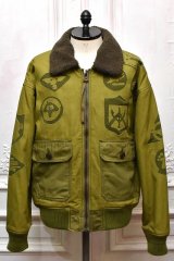 HANS　" Uneven dye bonding flight Jacket "　col.Khaki