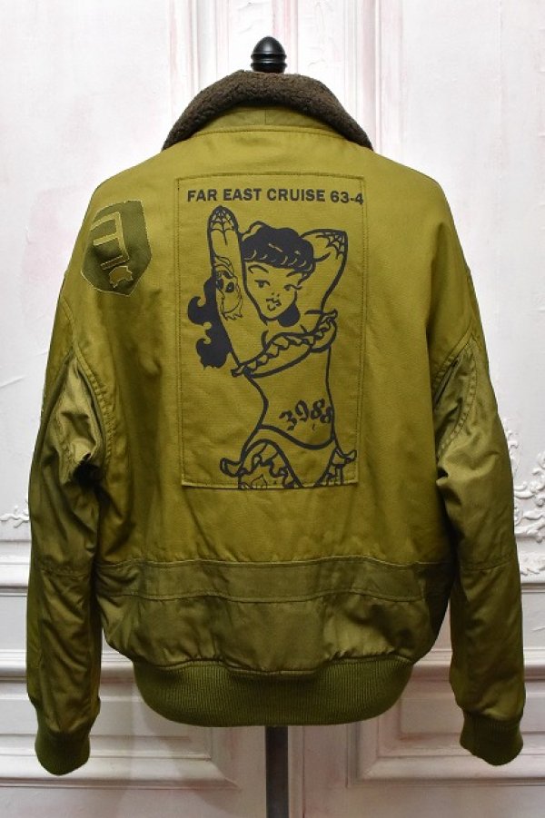 画像5: HANS　" Uneven dye bonding flight Jacket "　col.Khaki