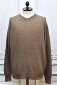 画像1: MAATEE＆SONS　" Cashmere Mink LOOSE V SWEATER "　col.Naturalbrown (1)