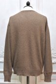 画像4: MAATEE＆SONS　" Cashmere Mink LOOSE V SWEATER "　col.Naturalbrown (4)