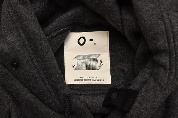 画像5: O- (0-CHO-RUI.LAB)　" WRITERS HOODIE "　col.D.Charcoal