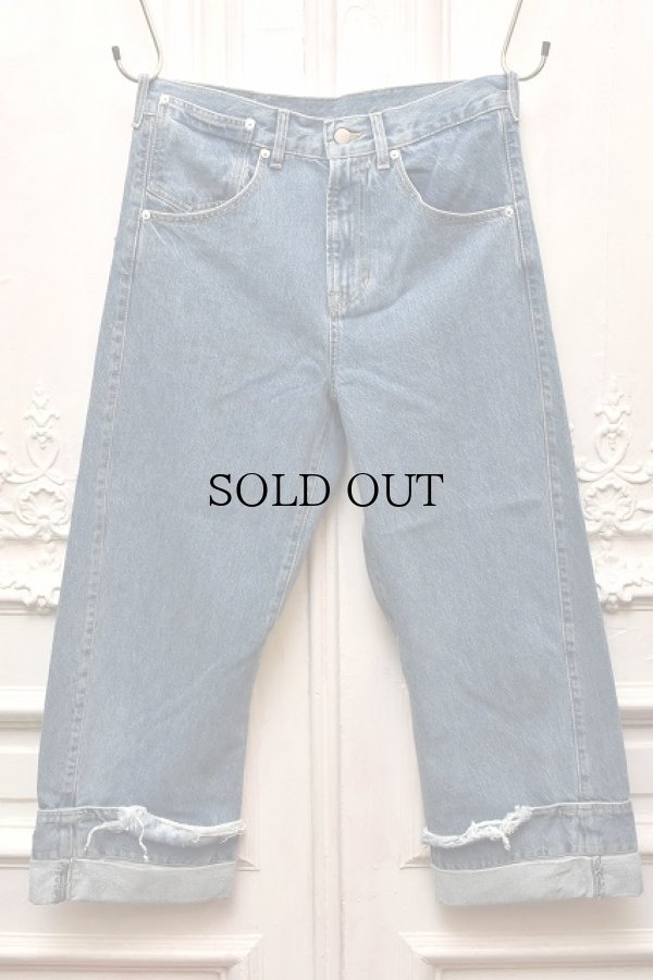 画像1: Marina Yee　" DEAN BLUE - Oversized denim trousers "　col.Stone