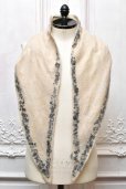 画像1: SILVANA MANETTI　" CLOUD - Cashmere Wool Nylon Stole "　col.Light Gray/Black (1)