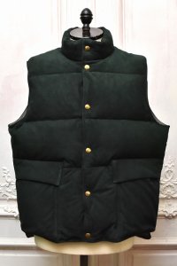 A.PRESSE　" Suede Down Vest "　col.Green