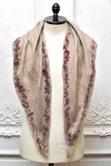 SILVANA MANETTI　" CLOUD - Cashmere Wool Nylon Stole "　col.Brown/Bordeaux