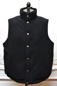 A.PRESSE　" Suede Down Vest "　col.Navy