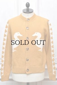 S.S Daley　" Duck Motif Lambswool Cardigan "　col.Yellow