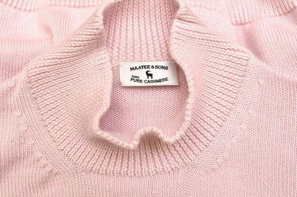 画像5: MAATEE＆SONS　" WOODTED CASHMERE MN PULLOVER - cherry "　col.Pink