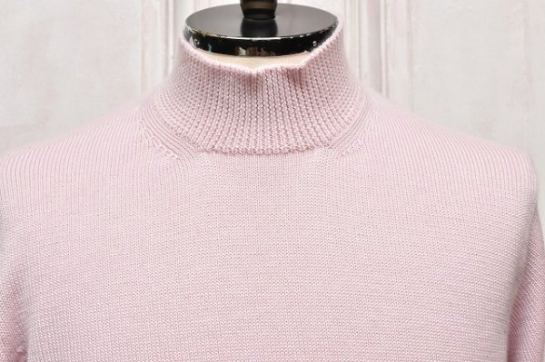 画像2: MAATEE＆SONS　" WOODTED CASHMERE MN PULLOVER - cherry "　col.Pink