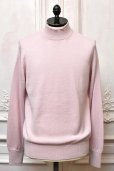 画像1: MAATEE＆SONS　" WOODTED CASHMERE MN PULLOVER - cherry "　col.Pink (1)