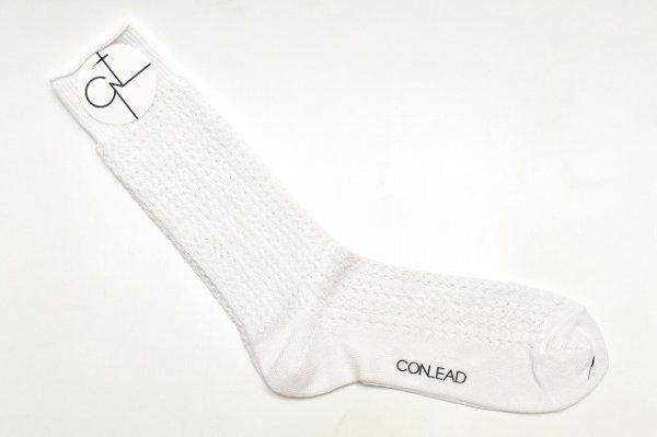 画像1: CONLEAD　" LACE Short Socks "　col.WHITE