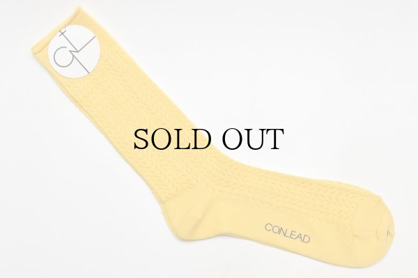画像1: CONLEAD　" LACE Short Socks "　col.Yellow