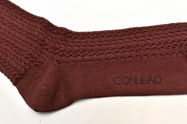 画像2: CONLEAD　" LACE Short Socks "　col.Brown