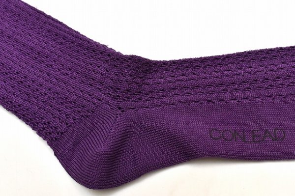 画像2: CONLEAD　" LACE Short Socks "　col.Kyoho