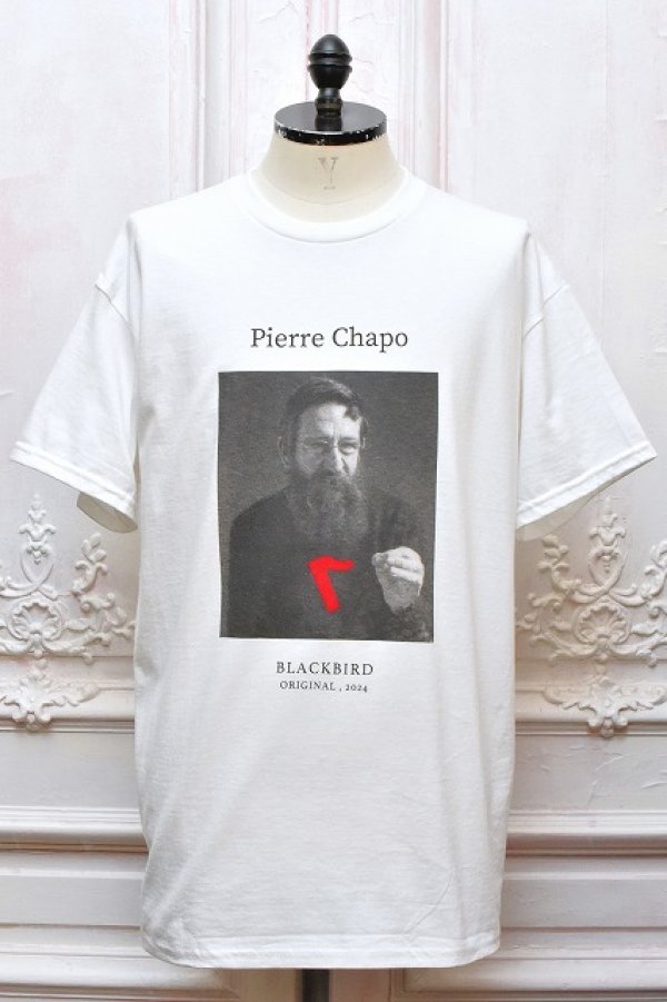 画像1: BLACKBIRD　" Short Sleeve Cutsewn - Pierre Chapo 01 "　col.White