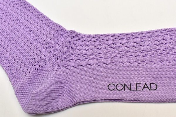 画像2: CONLEAD　" LACE Short Socks "　col.Lavender