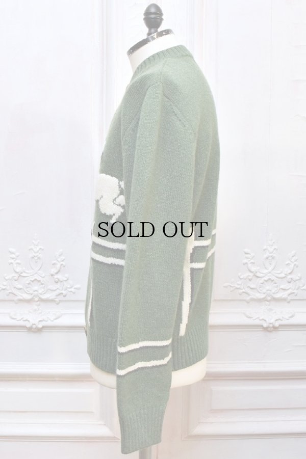 画像3: S.S Daley　" Cyril Lamb Motif Cardigan "　col.Green