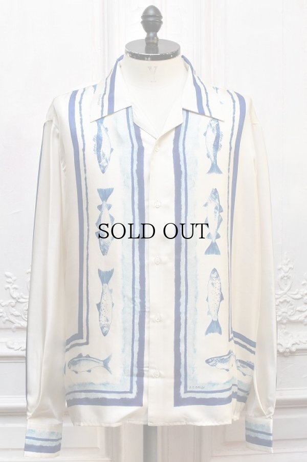 画像1: S.S Daley　" Elliot Silk Shirt "　col.Ivory/Blue