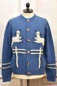 画像1: S.S Daley　" Cyril Lamb Motif Cardigan "　col.Blue (1)