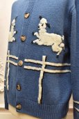 画像2: S.S Daley　" Cyril Lamb Motif Cardigan "　col.Blue (2)