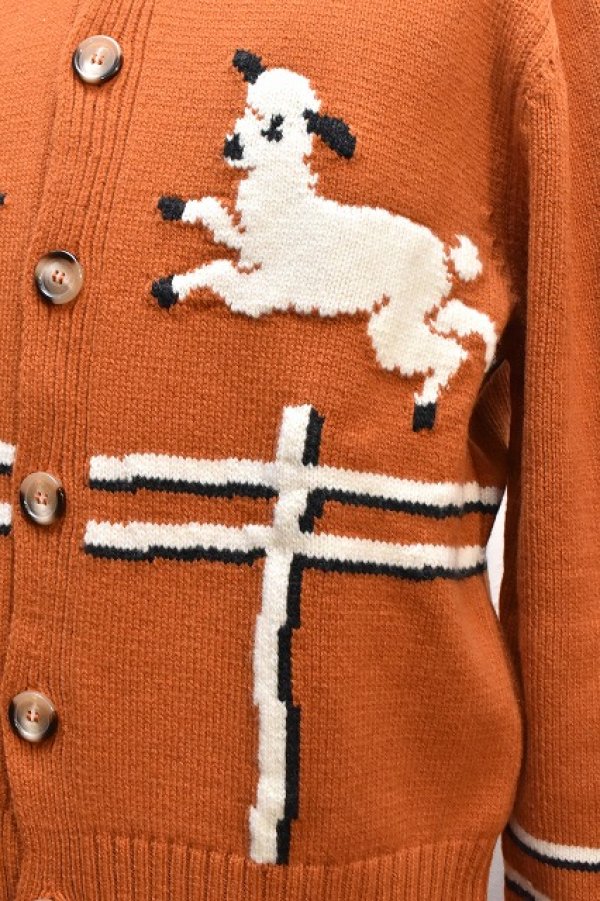 画像2: S.S Daley　" Cyril Lamb Motif Cardigan "　col.Tawny Orange