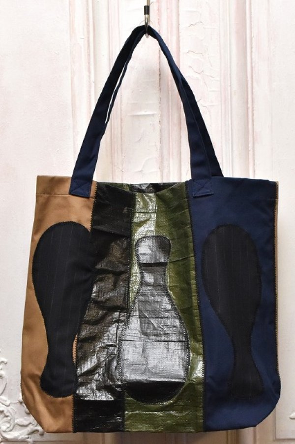 画像1: KHOKI　" Souvenir tote bag "　col.Khaki