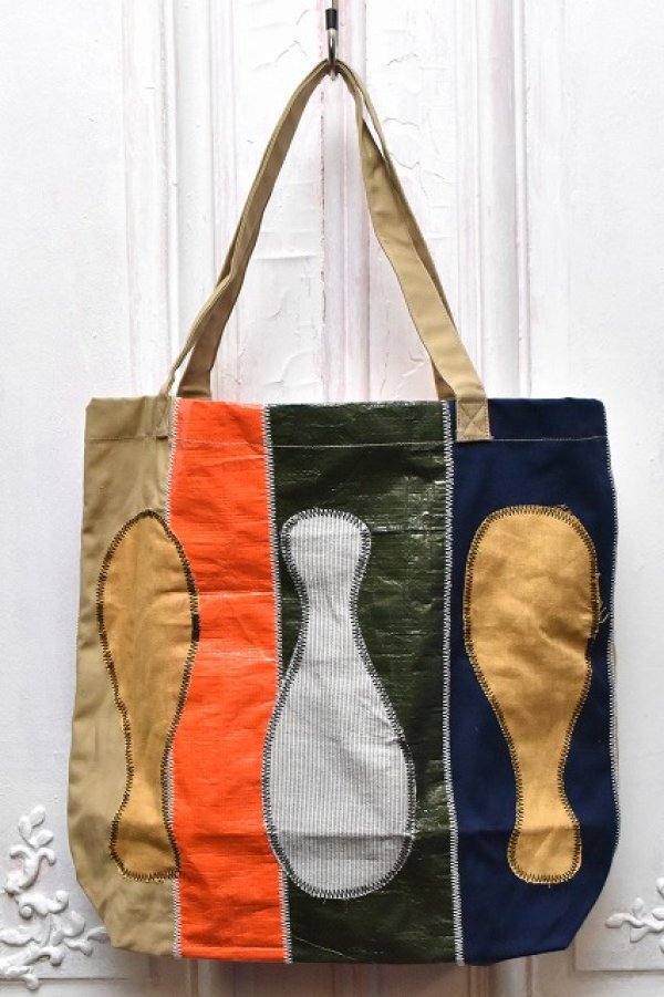 画像1: KHOKI　" Souvenir tote bag "　col.Orange