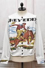 KHOKI　" Cowboy-print cardigan "　col.White