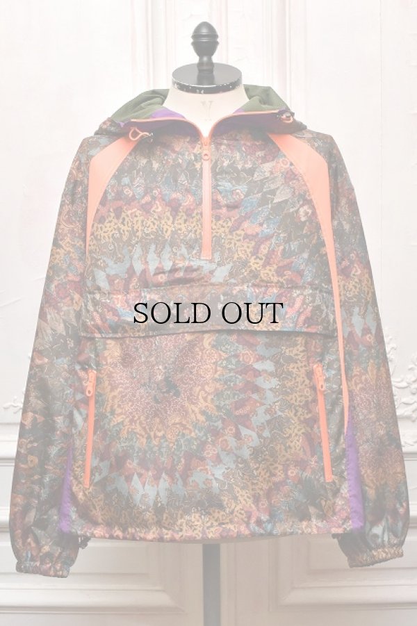 画像1: KHOKI　" American quilts-printed pull-over jacket "　col.Purple