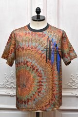 KHOKI　" American quilts-printed design T-shirt "　col.Black