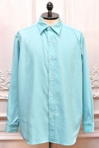 A.PRESSE　" Doublen Weave Twill Regular Collar Shirt "　col.Turquoise