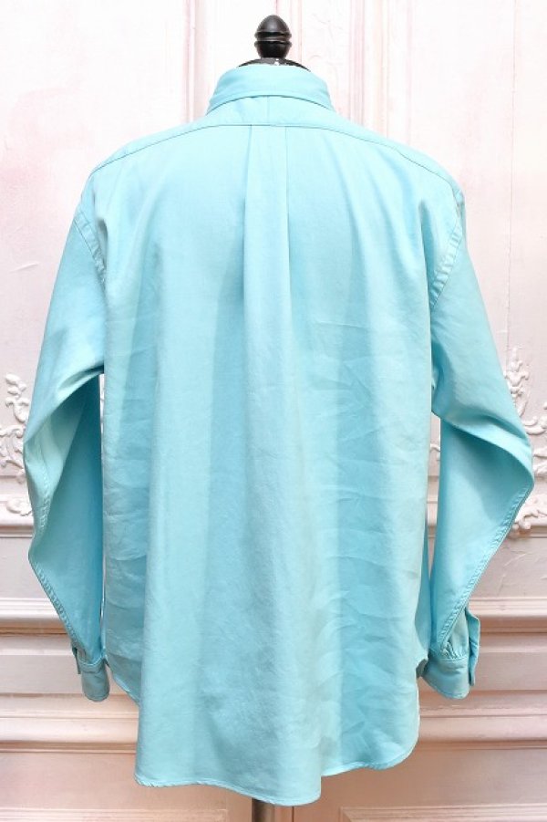 画像4: A.PRESSE　" Doublen Weave Twill Regular Collar Shirt "　col.Turquoise