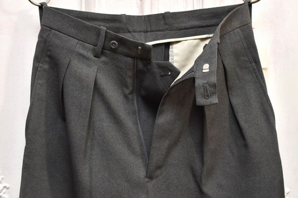 画像2: m's braque　" Tucked Baggy Pants "　col.Grey