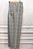 画像4: m's braque　" Tucked Baggy Pants "　col.Grey Check