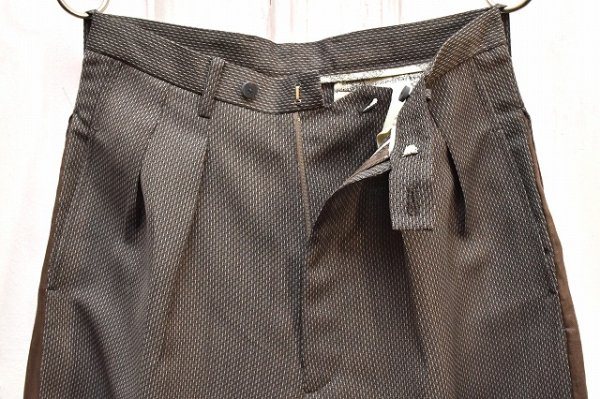 画像2: m's braque　" Side Intucked Baggy Pants "　col.Dobby&Mocha