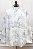 画像1: m's braque　" Over Sized Stand Collar Shirt "　col.Toile de Jouy (1)