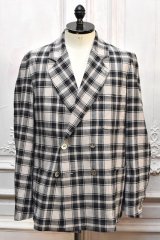 m's braque　" W4B Comfort Loosen Jacket with Lining "　col.Grey Check