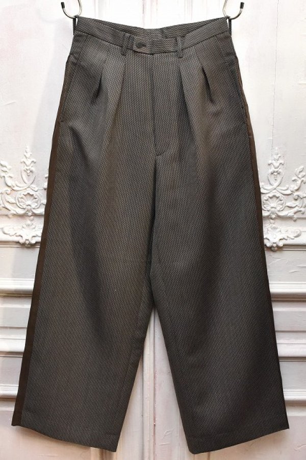 画像1: m's braque　" Side Intucked Baggy Pants "　col.Dobby&Mocha