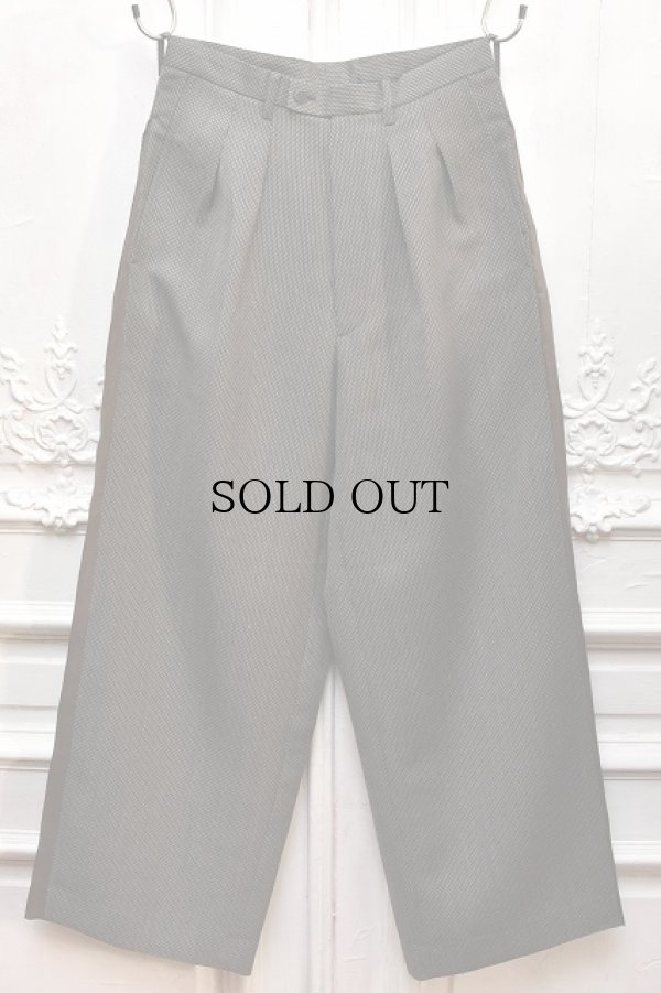 画像1: m's braque　" Side Intucked Baggy Pants "　col.Dobby&Mocha