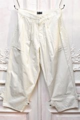 CLASS　" SUPIMA COTTON 100/2 TWILL PANTS "　col.Off White