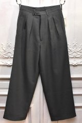 m's braque　" Tucked Baggy Pants "　col.Grey
