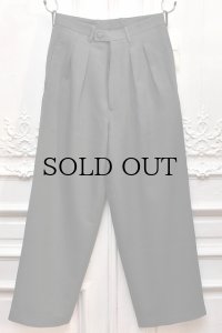 m's braque　" Tucked Baggy Pants "　col.Grey