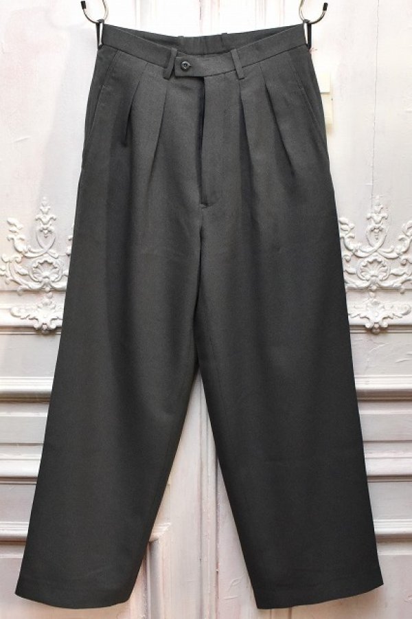 画像1: m's braque　" Tucked Baggy Pants "　col.Grey