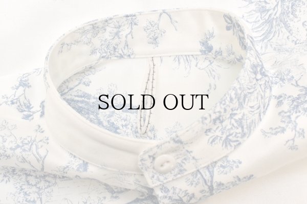 画像5: m's braque　" Over Sized Stand Collar Shirt "　col.Toile de Jouy