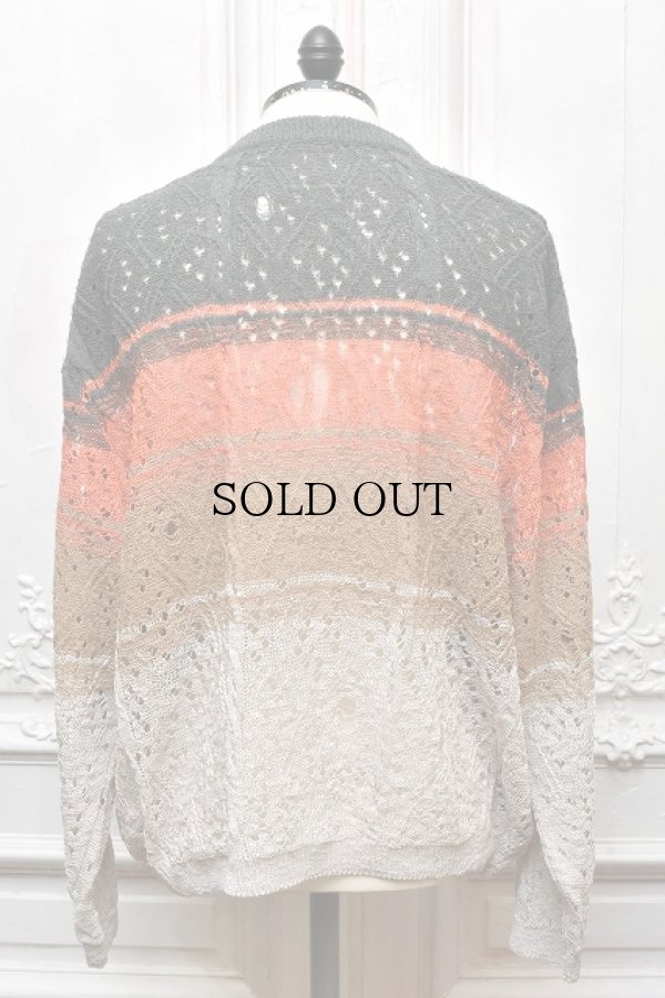 画像3: Kota Gushiken　" Brloken Lace Border Cardigan "　col.Gray
