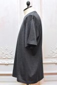 画像2:  FilMelange　" Wolf - New Zealand Merino Wool S/S Tee "　col.Charcoal Black (2)